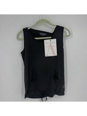 Anatomie top womens medium M black sleeveless tank top minimalist office work